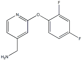 [2-(2,4-difluorophenoxy)pyridin-4-yl]methylamine Struktur