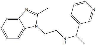 [2-(2-methyl-1H-1,3-benzodiazol-1-yl)ethyl][1-(pyridin-3-yl)ethyl]amine Struktur