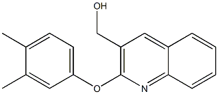 [2-(3,4-dimethylphenoxy)quinolin-3-yl]methanol Struktur