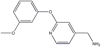 [2-(3-methoxyphenoxy)pyridin-4-yl]methylamine Struktur