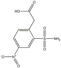 [2-(aminosulfonyl)-4-nitrophenyl]acetic acid Struktur