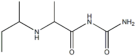 [2-(butan-2-ylamino)propanoyl]urea Struktur