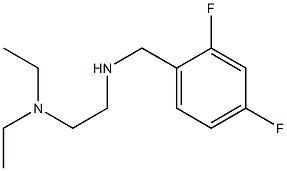 [2-(diethylamino)ethyl][(2,4-difluorophenyl)methyl]amine Struktur