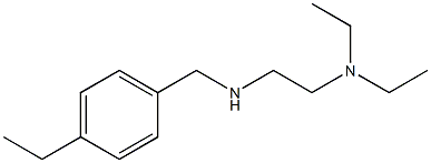 [2-(diethylamino)ethyl][(4-ethylphenyl)methyl]amine Struktur