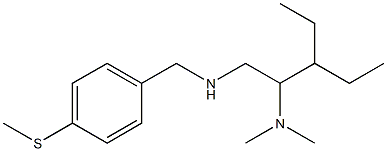 [2-(dimethylamino)-3-ethylpentyl]({[4-(methylsulfanyl)phenyl]methyl})amine Struktur