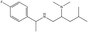 [2-(dimethylamino)-4-methylpentyl][1-(4-fluorophenyl)ethyl]amine Struktur