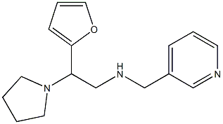 [2-(furan-2-yl)-2-(pyrrolidin-1-yl)ethyl](pyridin-3-ylmethyl)amine Struktur