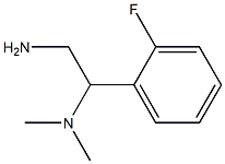 [2-amino-1-(2-fluorophenyl)ethyl]dimethylamine Struktur