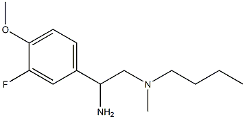 [2-amino-2-(3-fluoro-4-methoxyphenyl)ethyl](butyl)methylamine Struktur