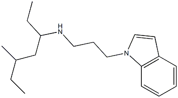 [3-(1H-indol-1-yl)propyl](5-methylheptan-3-yl)amine Struktur