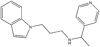 [3-(1H-indol-1-yl)propyl][1-(pyridin-4-yl)ethyl]amine Struktur