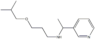 [3-(2-methylpropoxy)propyl][1-(pyridin-3-yl)ethyl]amine Struktur