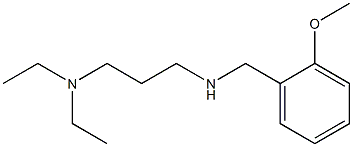 [3-(diethylamino)propyl][(2-methoxyphenyl)methyl]amine Struktur