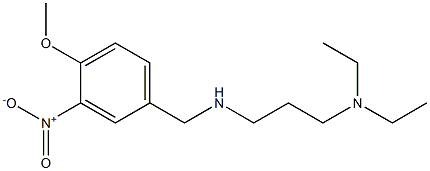 [3-(diethylamino)propyl][(4-methoxy-3-nitrophenyl)methyl]amine Struktur