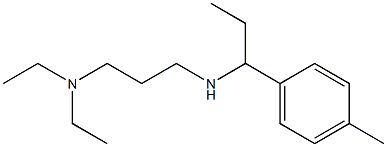 [3-(diethylamino)propyl][1-(4-methylphenyl)propyl]amine Struktur