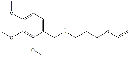 [3-(ethenyloxy)propyl][(2,3,4-trimethoxyphenyl)methyl]amine Struktur