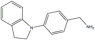 [4-(2,3-dihydro-1H-indol-1-yl)phenyl]methanamine Struktur