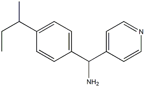 [4-(butan-2-yl)phenyl](pyridin-4-yl)methanamine Struktur