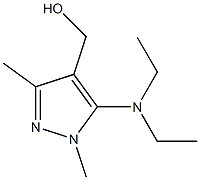 [5-(diethylamino)-1,3-dimethyl-1H-pyrazol-4-yl]methanol Struktur