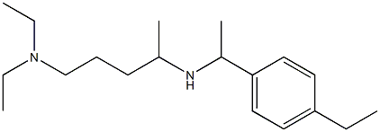 [5-(diethylamino)pentan-2-yl][1-(4-ethylphenyl)ethyl]amine Struktur