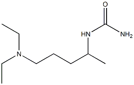 [5-(diethylamino)pentan-2-yl]urea Struktur