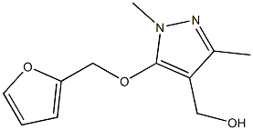 [5-(furan-2-ylmethoxy)-1,3-dimethyl-1H-pyrazol-4-yl]methanol Struktur