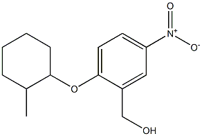 {2-[(2-methylcyclohexyl)oxy]-5-nitrophenyl}methanol Struktur