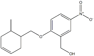 {2-[(6-methylcyclohex-3-en-1-yl)methoxy]-5-nitrophenyl}methanol Struktur