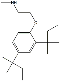 {2-[2,4-bis(2-methylbutan-2-yl)phenoxy]ethyl}(methyl)amine Struktur