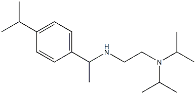 {2-[bis(propan-2-yl)amino]ethyl}({1-[4-(propan-2-yl)phenyl]ethyl})amine Struktur