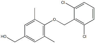 {4-[(2,6-dichlorophenyl)methoxy]-3,5-dimethylphenyl}methanol Struktur