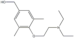 {4-[2-(diethylamino)ethoxy]-3,5-dimethylphenyl}methanol Struktur