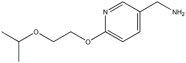 {6-[2-(propan-2-yloxy)ethoxy]pyridin-3-yl}methanamine Struktur