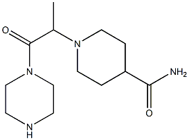 1-(1-methyl-2-oxo-2-piperazin-1-ylethyl)piperidine-4-carboxamide Struktur