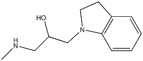 1-(2,3-dihydro-1H-indol-1-yl)-3-(methylamino)propan-2-ol Struktur