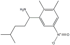 1-(2,3-dimethyl-5-nitrophenyl)-4-methylpentan-1-amine Struktur