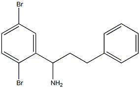 1-(2,5-dibromophenyl)-3-phenylpropan-1-amine Struktur