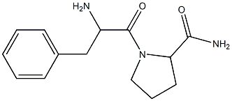 1-(2-amino-3-phenylpropanoyl)pyrrolidine-2-carboxamide Struktur