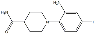 1-(2-amino-4-fluorophenyl)piperidine-4-carboxamide Struktur