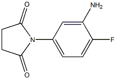 1-(3-amino-4-fluorophenyl)pyrrolidine-2,5-dione Struktur