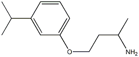 1-(3-aminobutoxy)-3-(propan-2-yl)benzene Struktur