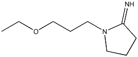 1-(3-ethoxypropyl)pyrrolidin-2-imine Struktur