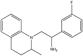 1-(3-fluorophenyl)-2-(2-methyl-1,2,3,4-tetrahydroquinolin-1-yl)ethan-1-amine Struktur