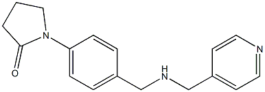 1-(4-{[(pyridin-4-ylmethyl)amino]methyl}phenyl)pyrrolidin-2-one Struktur