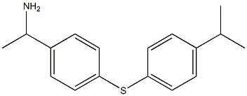 1-(4-{[4-(propan-2-yl)phenyl]sulfanyl}phenyl)ethan-1-amine Struktur