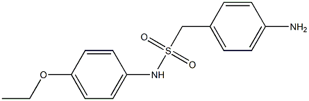 1-(4-aminophenyl)-N-(4-ethoxyphenyl)methanesulfonamide Struktur