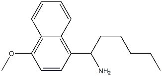 1-(4-methoxynaphthalen-1-yl)hexan-1-amine Struktur