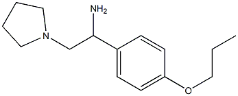 1-(4-propoxyphenyl)-2-pyrrolidin-1-ylethanamine Struktur