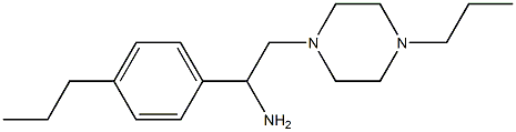 1-(4-Propyl-phenyl)-2-(4-propyl-piperazin-1-yl)-ethylamine Struktur