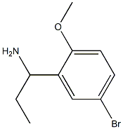 1-(5-bromo-2-methoxyphenyl)propan-1-amine Struktur